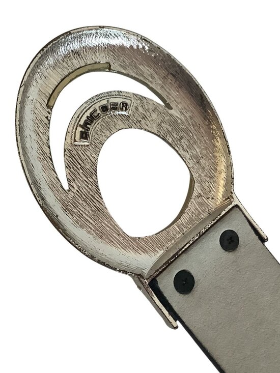 Chico\'s Black Leather Belt in Women\'s Size Medium Large Adjustable Unworn. main image 2